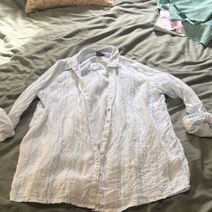 JNY 100% linen button down 
Size M